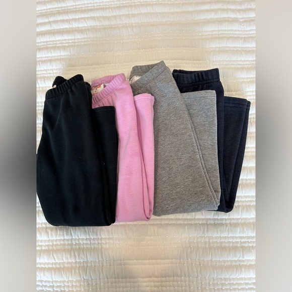 Cat & Jack Toddler Girls Sweatpants 4 pair Size 3T - Picture 2 of 4